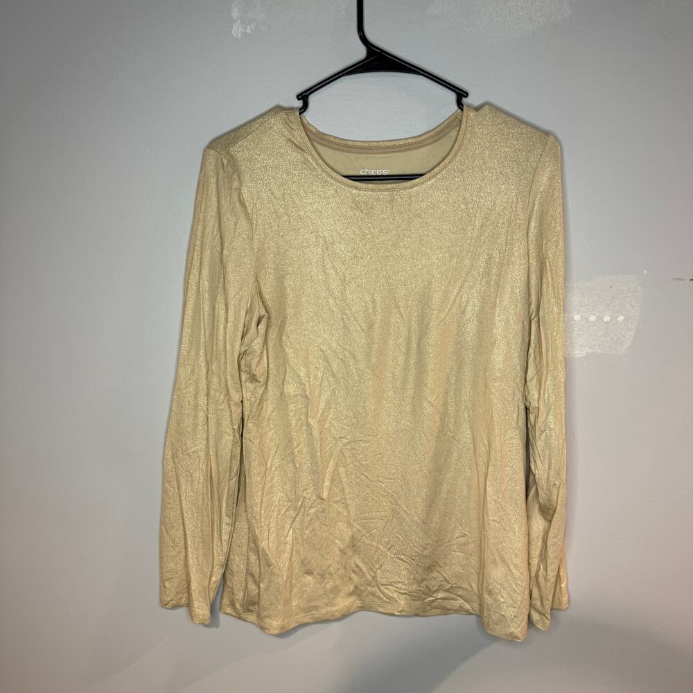 NWT Chicos Gold Long Sleeve size 0